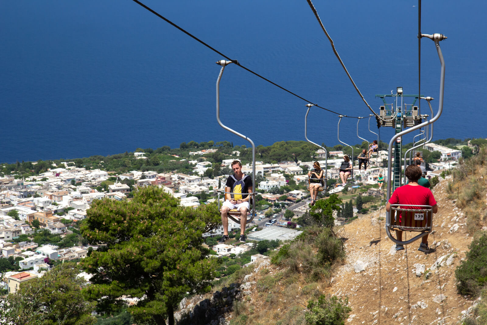 Stoeltjeslift Anacaptri naar Monte Solaro