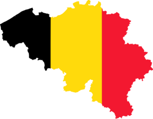 kaart en vlag België